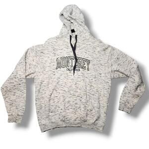 Pacific & Co Monterey California Hoodie Size Medium Gray Speckled Pullover